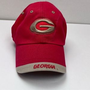 Georgia Bulldogs Captivating Headgear‎ Red Gold Tan Baseball Hat Cap Embroidered